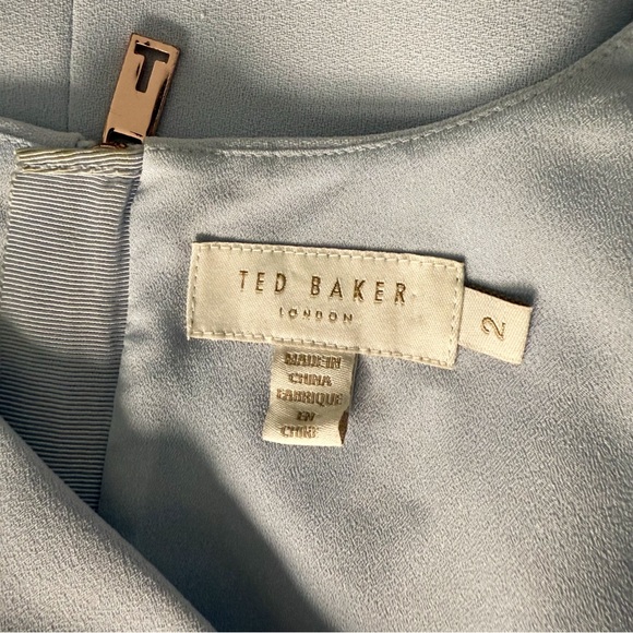 Ted Baker | Elegant Light Eggshell Blue Sleeveless Blouse - Picture 5 of 5